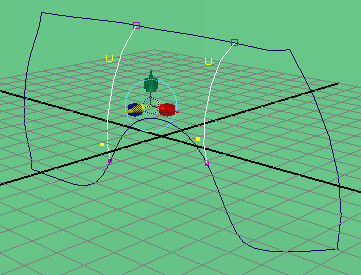 Иллюстрированный самоучитель по Maya 4.5 для начинающих › Моделирование › Изогнутое крыло автомобиля