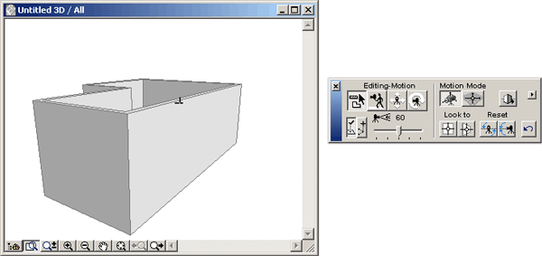 Иллюстрированный самоучитель по ArchiCAD 8 › Рабочее место ArchiCAD › Управление изображением в 3D-окне