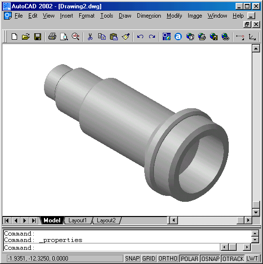 Иллюстрированный самоучитель по AutoCAD 2002 › Трехмерное моделирование › Построение поверхностей