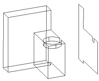 Иллюстрированный самоучитель по AutoCAD 2005 › Редактирование в трехмерном пространстве › Редактирование трехмерных тел. Снятие фасок на гранях.