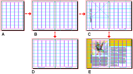 Иллюстрированный самоучитель по Adobe InDesign CS2 › Верстка документа › Создание мастер-страниц для нижних колонтитулов