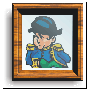 Иллюстрированный самоучитель по CorelDRAW 12 › Прозрачность и фигурная обрезка › Упражнение 15.1. Имитация портрета под стеклом.