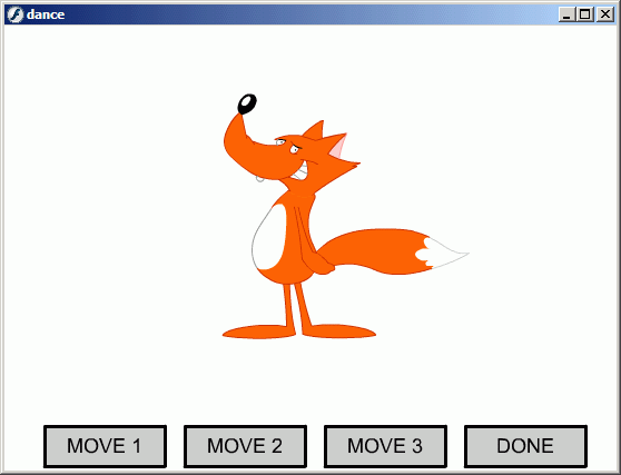 Иллюстрированный самоучитель по созданию Flash-игр › Игрушки-конструкторы › Танцующая лиса