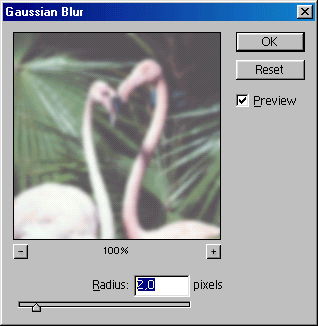 Иллюстрированный самоучитель по Adobe Photoshop 7 › Фильтры › Применение фильтров. Диалоговое окно фильтра.