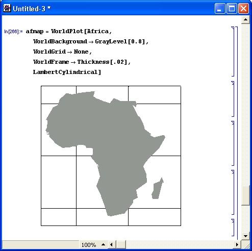 Иллюстрированный самоучитель по Mathematica 3/4 › Полезные функции › Географические и картографические данные (WortdData, WorldNames и WorldPlot)