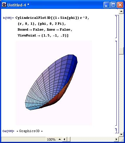 Иллюстрированный самоучитель по Mathematica 3/4 › Расширения графики (пакет Graphics) › Построение 3D-параметрических графиков (ParametricPlot3D)