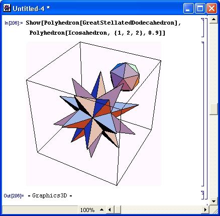 Иллюстрированный самоучитель по Mathematica 3/4 › Расширения графики (пакет Graphics) › Построение полиэдров (Polyhedra)