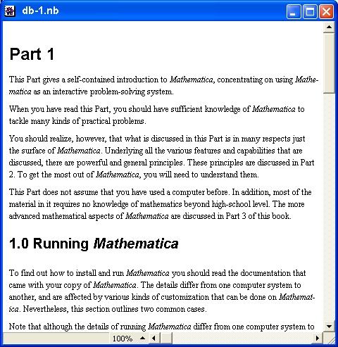 Иллюстрированный самоучитель по Mathematica 3/4 › Интерфейс системы › Подготовка текстовых комментариев