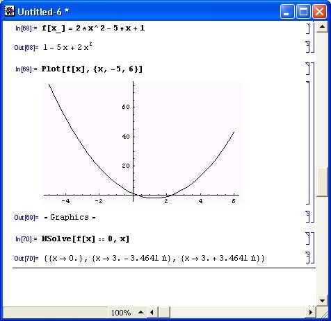 Иллюстрированный самоучитель по Mathematica 3/4 › Операции математического анализа › Графическая иллюстрация и выбор метода решения уравнений