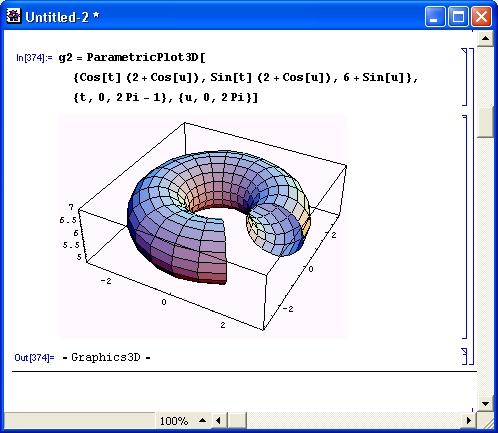 Иллюстрированный самоучитель по Mathematica 3/4 › Графика и звук › Построение фигур, пересекающихся в пространстве