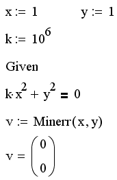 Иллюстрированный самоучитель по MathCAD 11 › Алгебраические уравнения и оптимизация › Приближенное решение уравнений