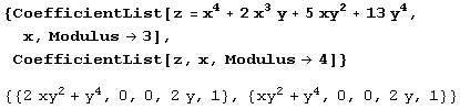 Иллюстрированный самоучитель по Mathematica 5 › Алгебра и анализ › Многочлены