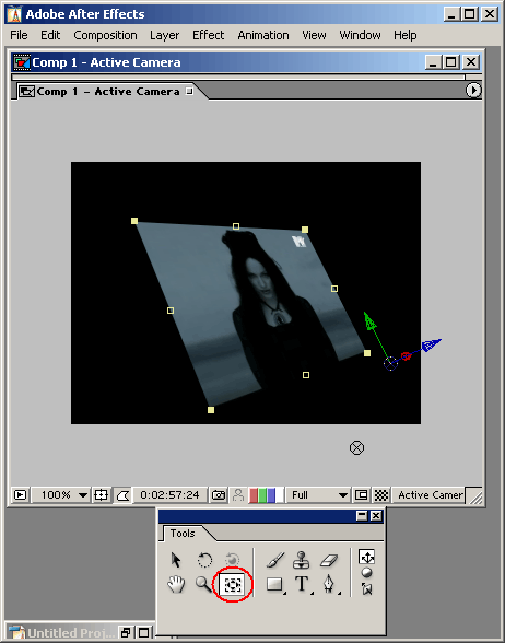 Иллюстрированный самоучитель по Adobe After Effects 6 › Слои в окне Composition › Трехмерные (3D) слои