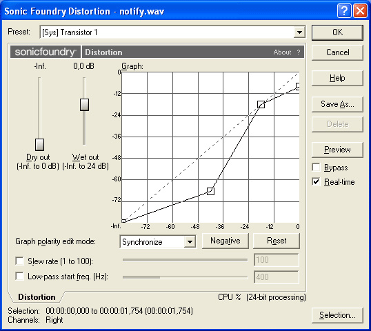 Иллюстрированный самоучитель по компьютерной графике и звуку › Sound Forge › Динамическая обработка уровня