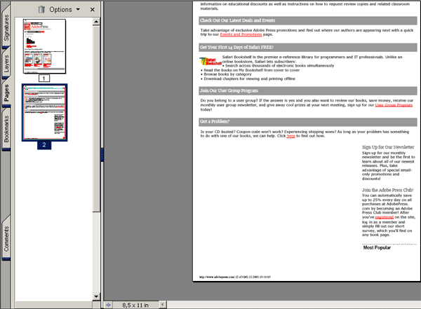 Иллюстрированный самоучитель по Adobe Acrobat 6 › Создание файлов Adobe PDF из Web-страниц › Создание файла Adobe PDF из Web-страницы