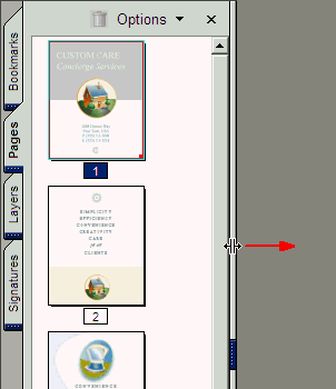 Иллюстрированный самоучитель по Adobe Acrobat 6 › Модифицирование файлов PDF › Перестановка страниц с помощью эскизов страниц