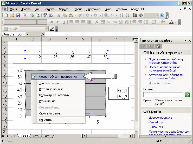 Иллюстрированный самоучитель по Microsoft Excel › Диаграммы и графики › Форматирование текста, чисел, данных и выбор заполнения