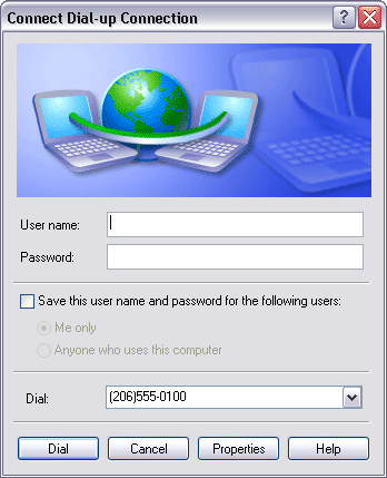 Иллюстрированный самоучитель по Microsoft Outlook 2003 › Удаленная работа › Настройка Outlook на удаленное телефонное соединение