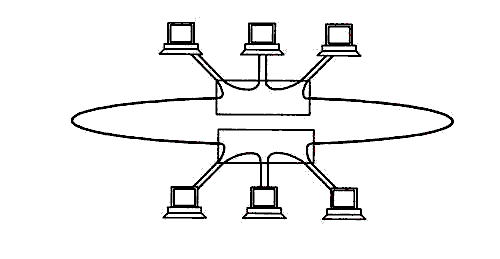 Иллюстрированный самоучитель по локальным сетям › Определение локальных сетей и их топология › Другие топологии