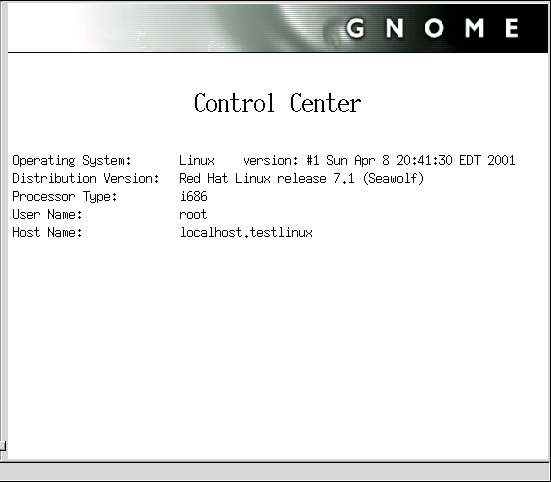 Иллюстрированный самоучитель по Linux › Дополнительное конфигурирование GNOME › Центр управления GNOME