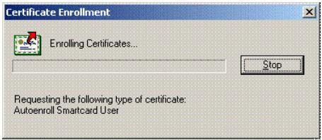 Иллюстрированный самоучитель по автоматической установке Windows XP › Автоматическая подача заявок на сертификаты в Windows XP › Автоматическая подача заявок пользователем