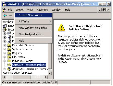 Иллюстрированный самоучитель по администрированию Windows 2000/2003 › Применение политик ограниченного использования программ для защиты от несанкционированного программного обеспечения › Проектирование политики ограниченного использования программ