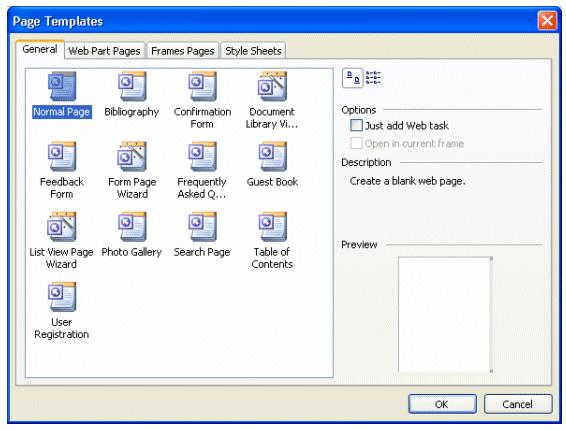 Иллюстрированный самоучитель по настройке Office 2003 › Использование FrontPage 2003 для разработки индивидуальных веб-узлов › Самые распространенные изменения, производимые с помощью FrontPage 2003