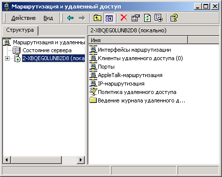 Иллюстрированный самоучитель по Microsoft Windows 2000 › Коммуникационные службы › Серверы коммутируемого доступа