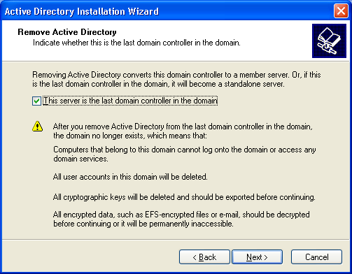 Иллюстрированный самоучитель по Microsoft Windows 2003 › Проектирование доменов и развертывание Active Directory › Выполнение установки