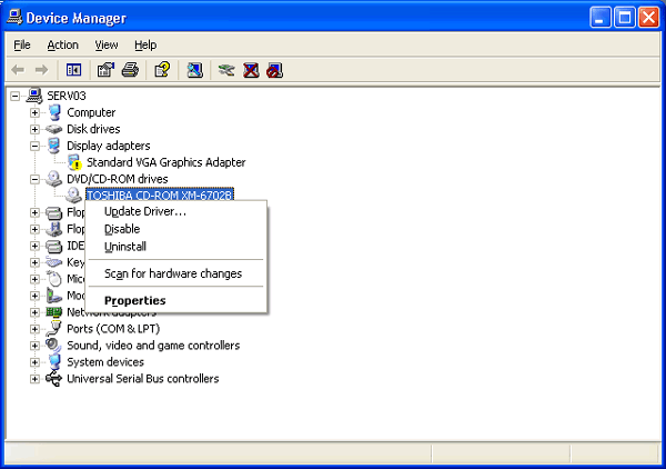 Иллюстрированный самоучитель по Microsoft Windows 2003 › Поддержка оборудования › Работа с утилитой Device Manager. Просмотр скрытых устройств.