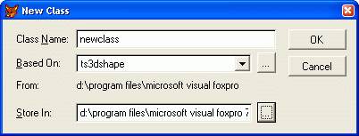 Иллюстрированный самоучитель по Visual FoxPro 7 › Визуальное объектно-ориентированное программирование › Создание подклассов
