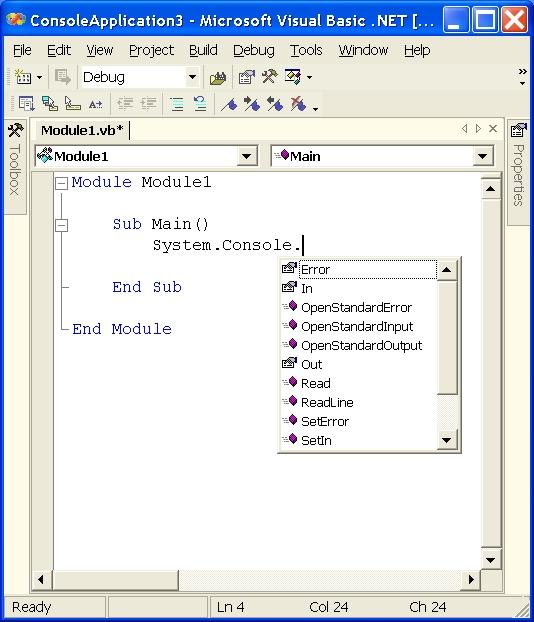Иллюстрированный самоучитель по Visual Basic .NET › Среда программирования VB.NET: Visual Studio .NET › Редактор