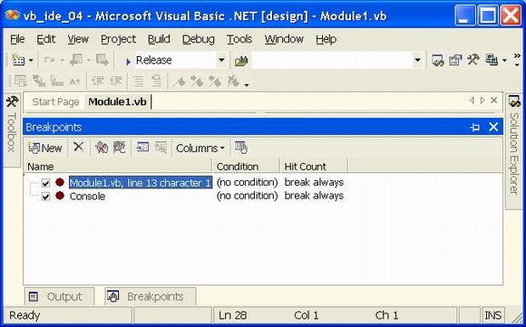 Иллюстрированный самоучитель по Visual Basic .NET › Классы и объекты › Отладка объектно-ориентированных программ