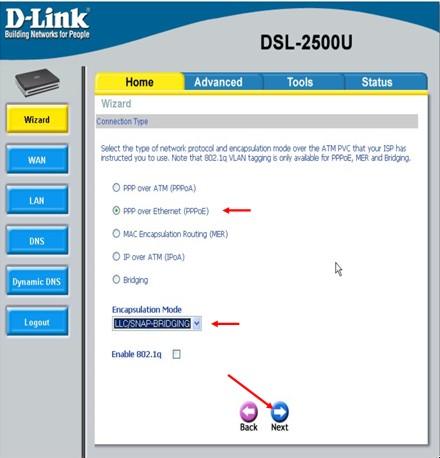 Иллюстрированный самоучитель по работе в Internet › Подключение к сети Internet › Настройка оборудования D-LINK для "ЦентрТелеком" (Пример)