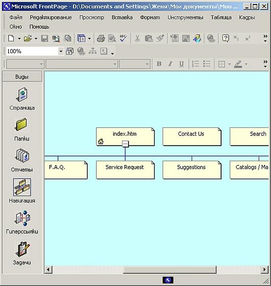 Иллюстрированный самоучитель по Microsoft FrontPage 2002 › Создание Web-узла с помощью мастеров и шаблонов › Мастер создания Web-узла для представления компании