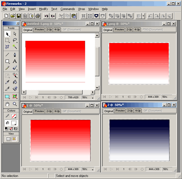 Иллюстрированный самоучитель по Web-разработке на Macromedia Studio MX › Планирование внешнего вида страниц › Web-цвета. Градиенты.